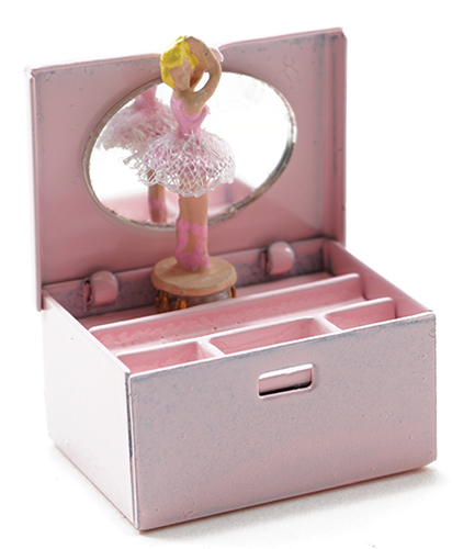 Dollhouse Miniature Ballerina Jewelry Box